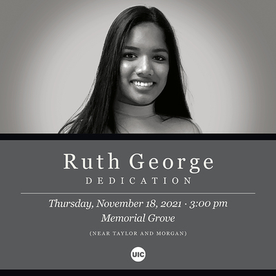 Black and white photo of Ruth George.
