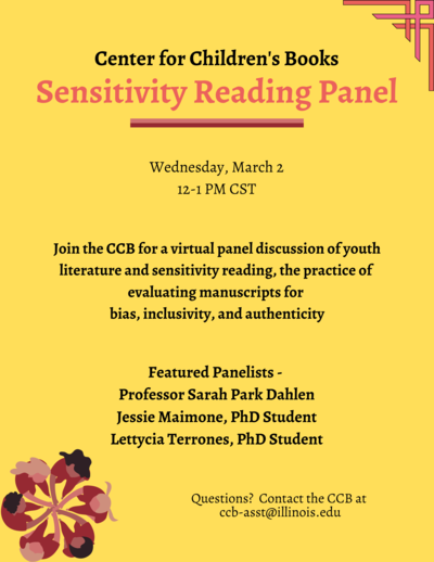 Sensitivity Reading Panel poster