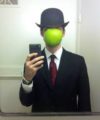 Magritte Halloween selfie