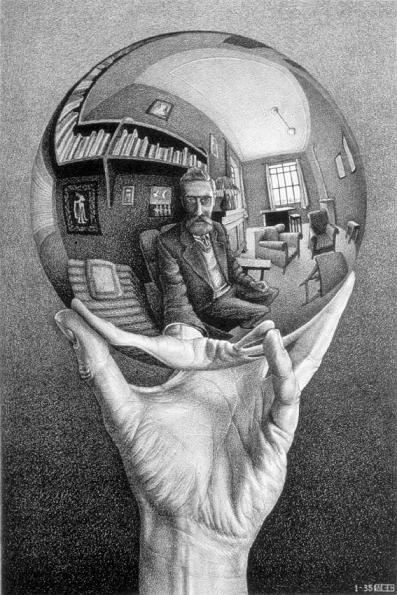 M. C. Escher selfie