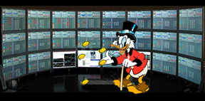 Will Scrooge McDuck swap his coins for bitcoins?