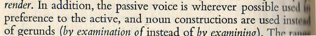Orwell uses the passive to recommend the active