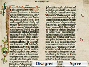 What if you had to click to agree before reading one of Gutenberg’s 15th-century Bibles, er, I mean, Scriptural Piety Artifacts?