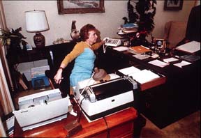 woods Rose Mary Woods demonstrating how she might have erased a Watergate tape by accident