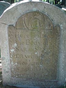 msspooner Tombstone of Ms. Sarah Spooner
