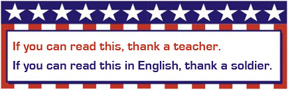 Bumper sticker: 