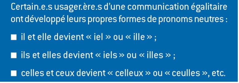 The pronoun iel, recommended for inclusive writing by a French government minitry