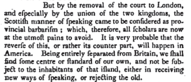 scots and americans Witherspoon on Scotticisms as barbarous