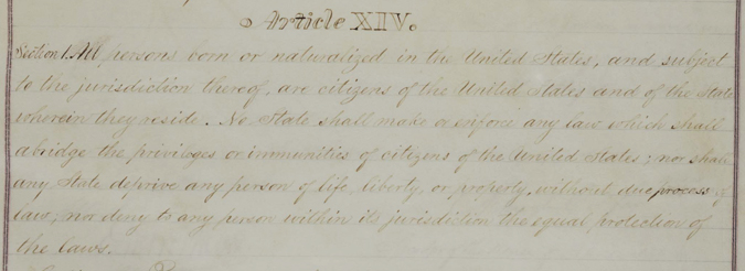 equalprotection Text of the 14th amendment