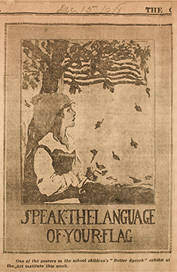 Speak the language of your flag poster