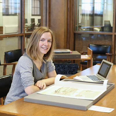 Anne Galle Churin, a student at the cole du Louvre in Paris, spent the fall semester 2015 studying at the University of Illinois and held an Art History internship at Krannert Art Museum