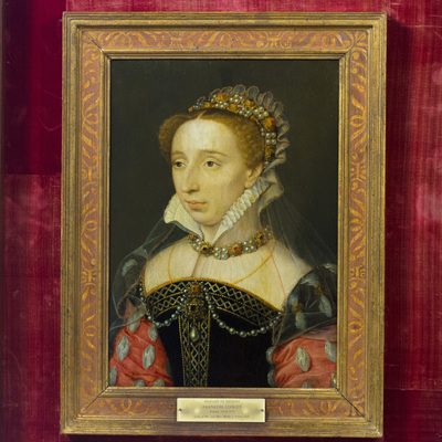 François Clouet. Portrait of Diane of France, Daughter of King Henri II, ca. 1555. Oil on panel. Gift of Merle J. and Emily N. Trees, 1941-1-1.