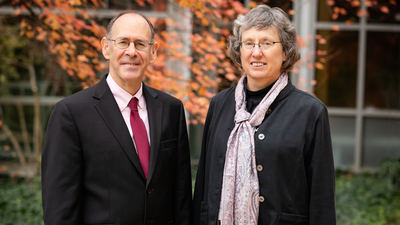 computer science professor Sheldon H. Jacobson and internal medicine professor Janet Jokela. Photo by Brian Stauffer