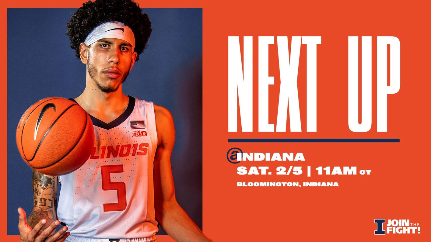 Andre Curbelo (Belo) featured on graphic advertising Saturday's matchup against Indiana