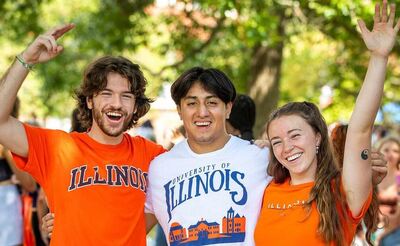 stock image of Illinois students by Photo Services | Strategic Communications and Marketing