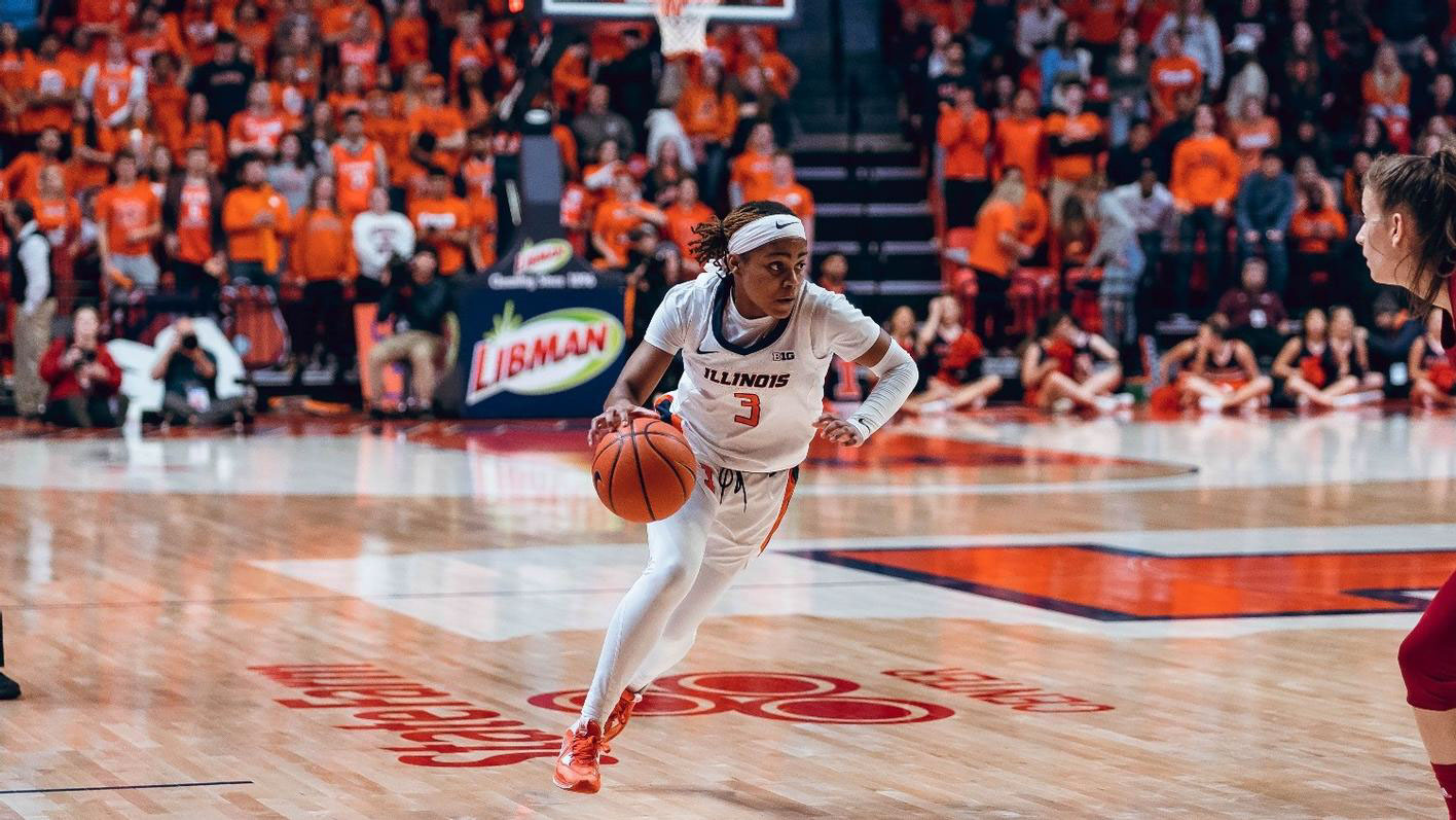 Junior guard Makira Cook brings the ball up court in a file photo.