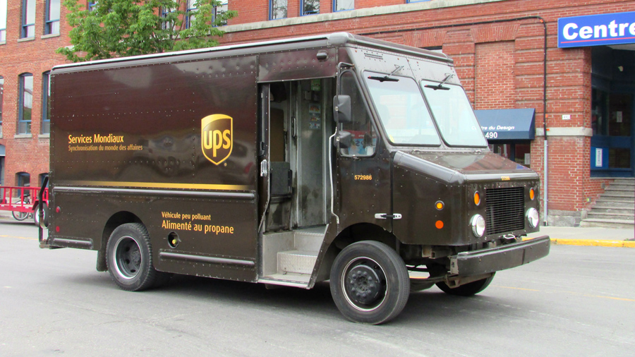 UPS delivery truck. Stock photo via Wikimedia Commons