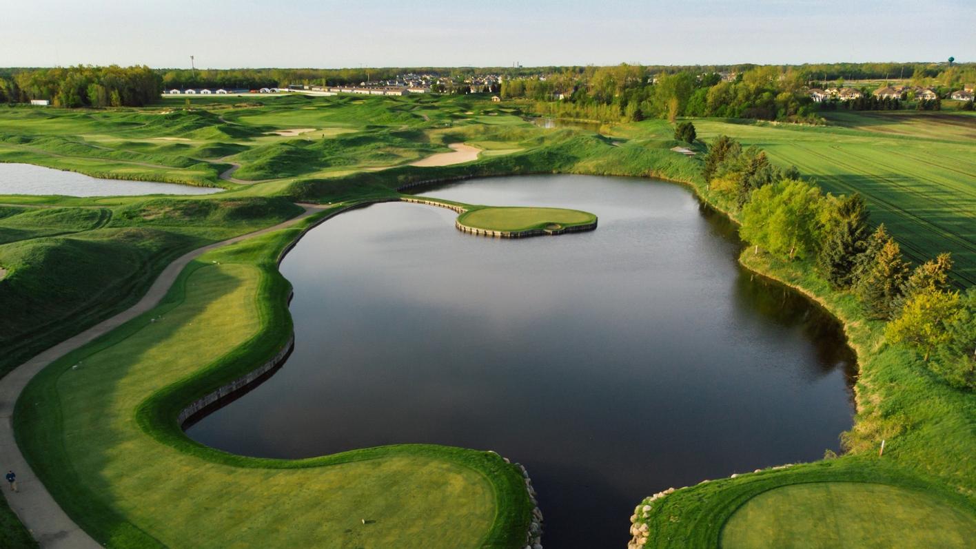 aerial shot of the Eagle Eye Golf Club, which will host the Bath Regional NCAA competition