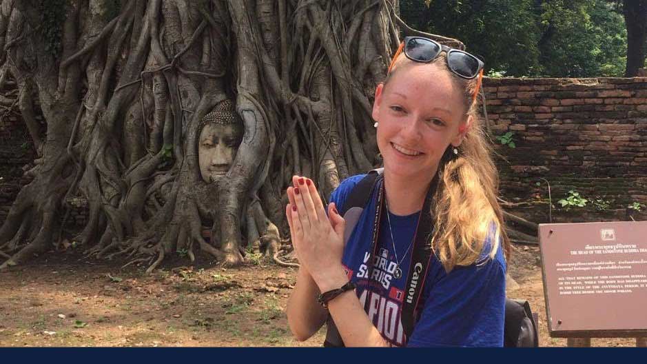 U of I alumna Brittney Nadler. Image from her blog during a Fulbright English Teaching Assistantship in Thailand