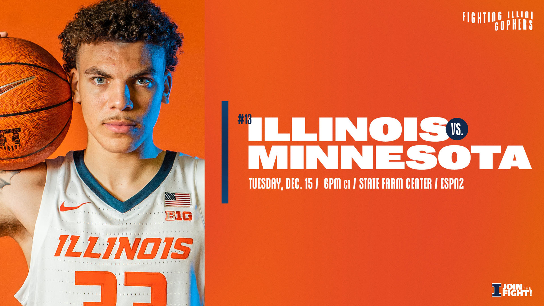 Freshman guard Adam Miller is featured on the graphic advertising tonight's game