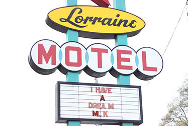 image of signage from the lorraine motel