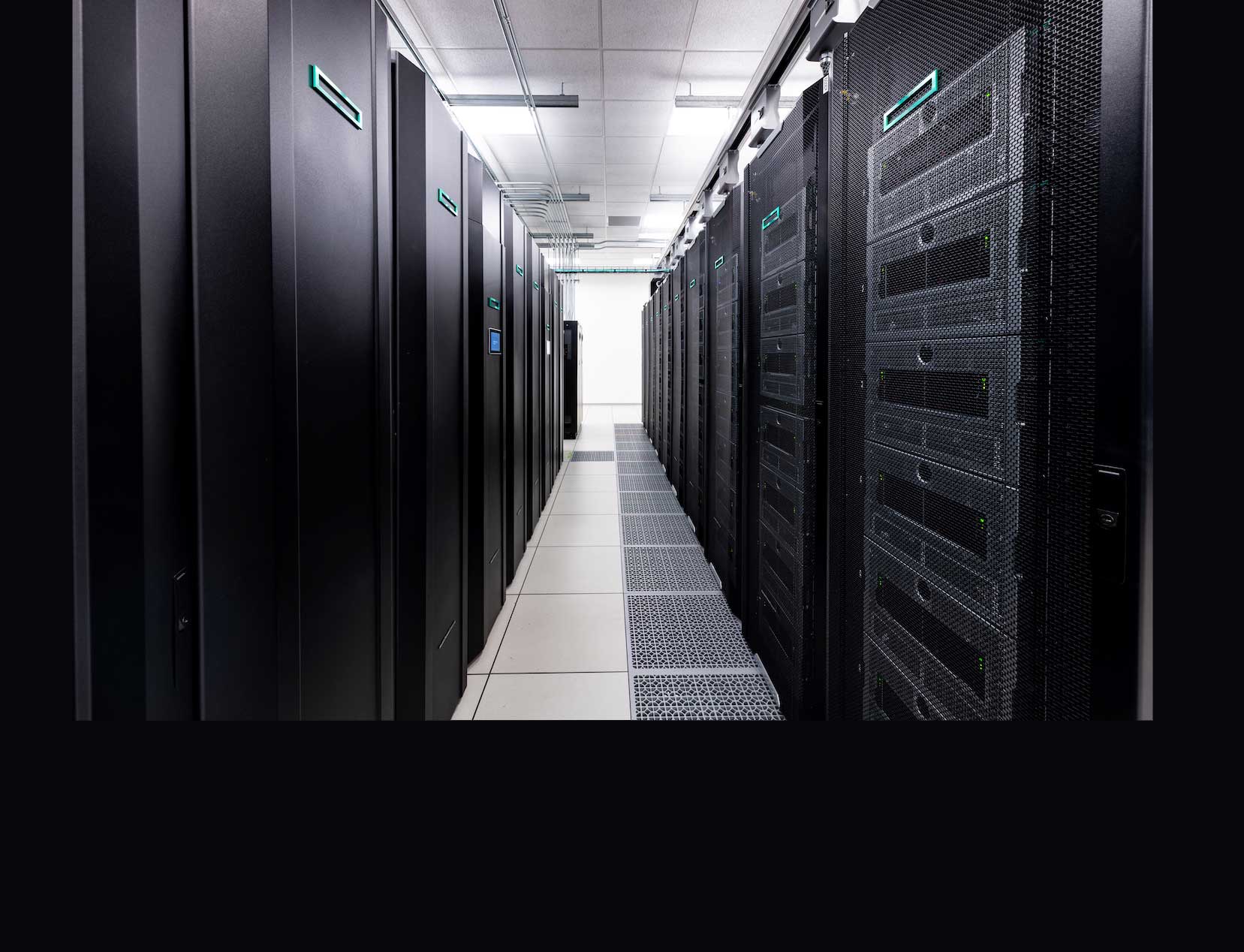 the cluster of processors that make up the Delta supercomputer fills a room
