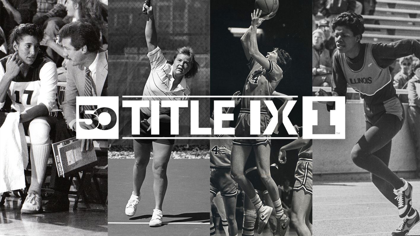 Title nine at 50 - top Illini moments of the 80s photo collage