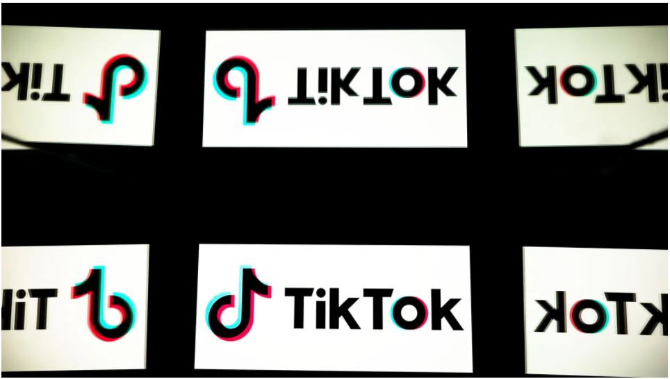 Tik Tok logos. PHOTOGRAPH: LIONEL BONAVENTURE/GETTY IMAGES