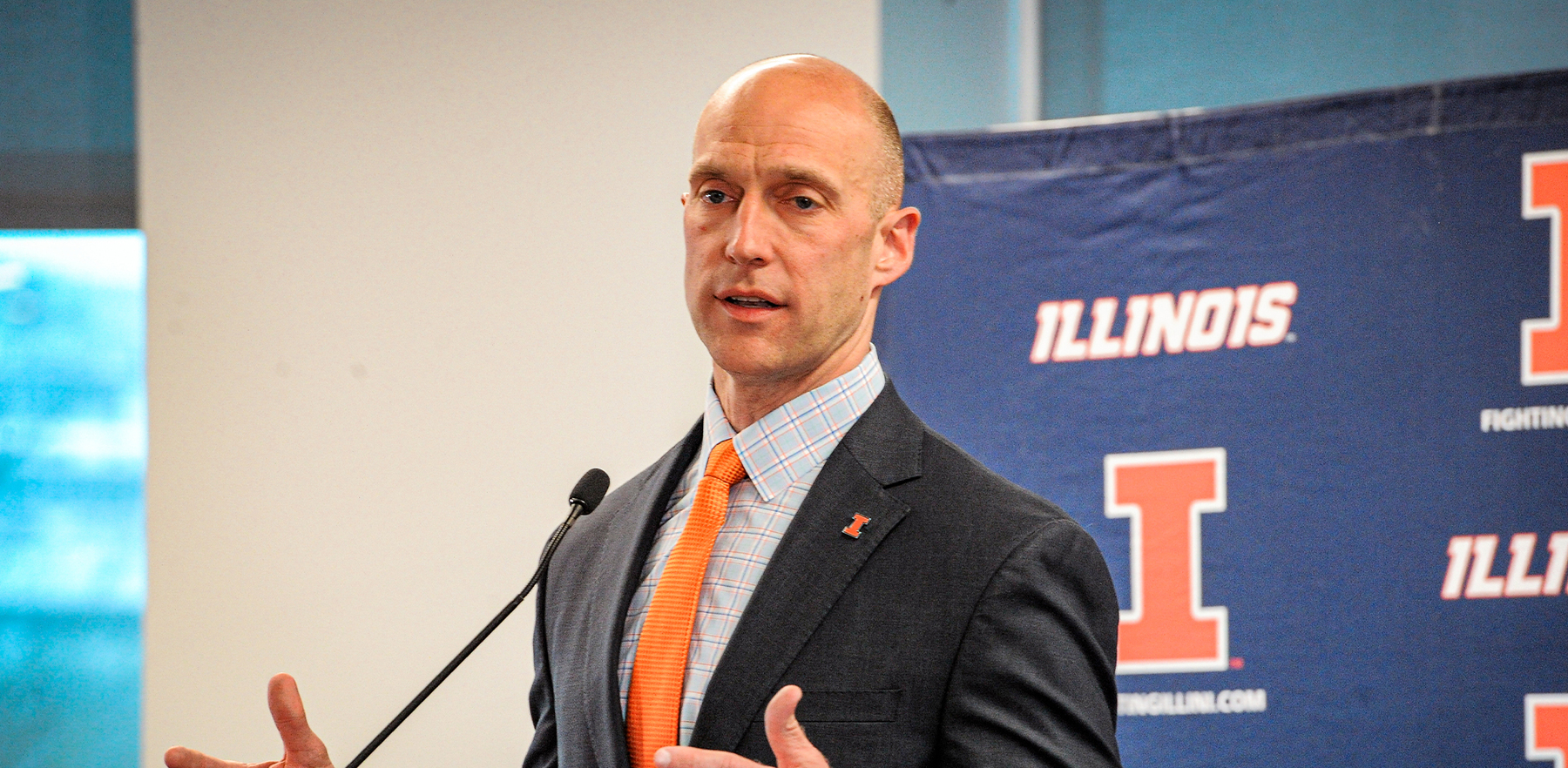 Josh Whitman at the podium for his presentation