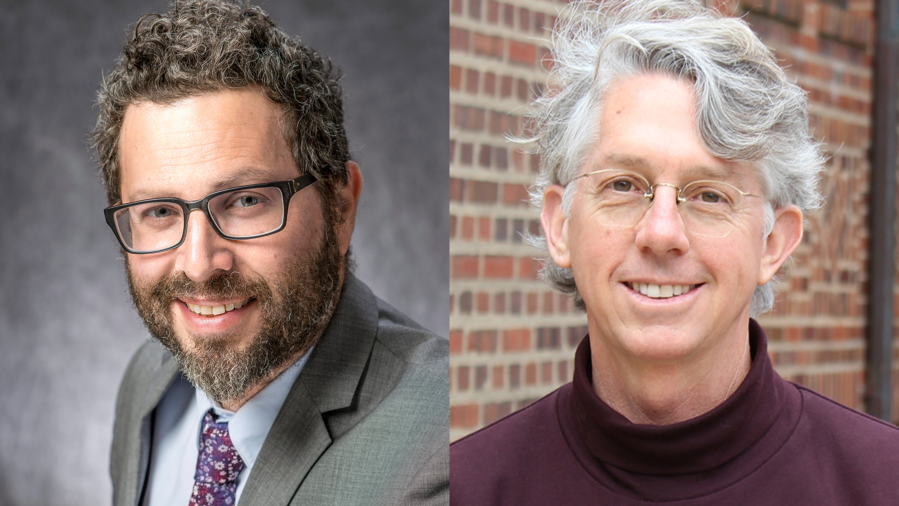 Illinois music professor Gabriel Solis and HathiTrust Research Center associate director Glen Worthey