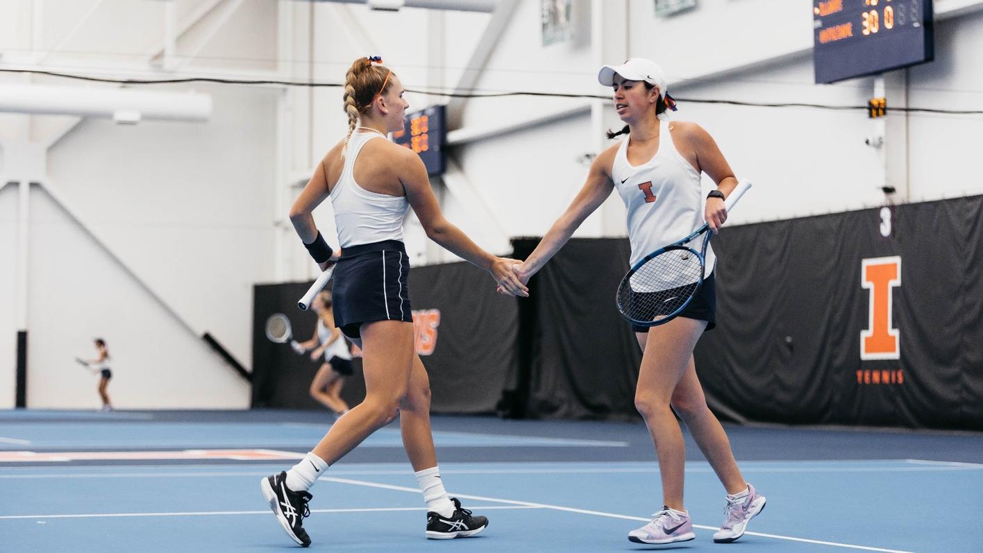 Megan Heuser and Kate Duong are the fifth doubles duo in Illinois program history to earn a bid into the NCAA Doubles Championships.