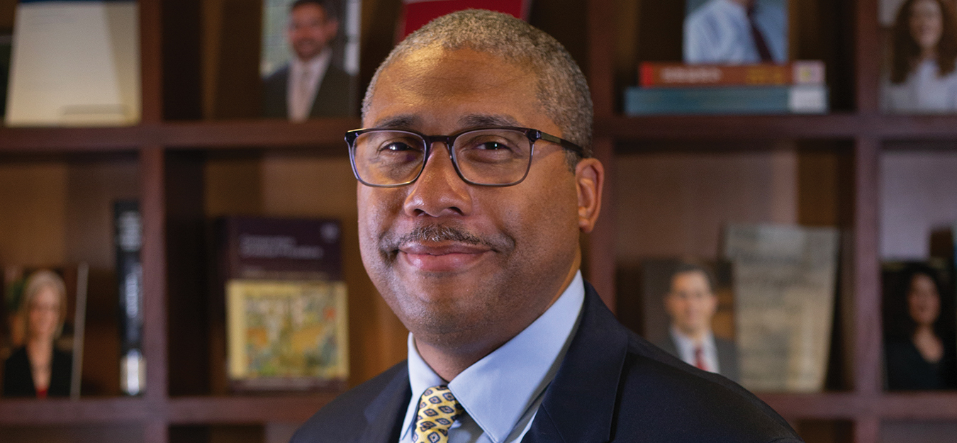 Jamelle Sharpe has been named the 14th dean of the College of Law, pending approval by the U. of I. Board of Trustees.  Photo by College of Law