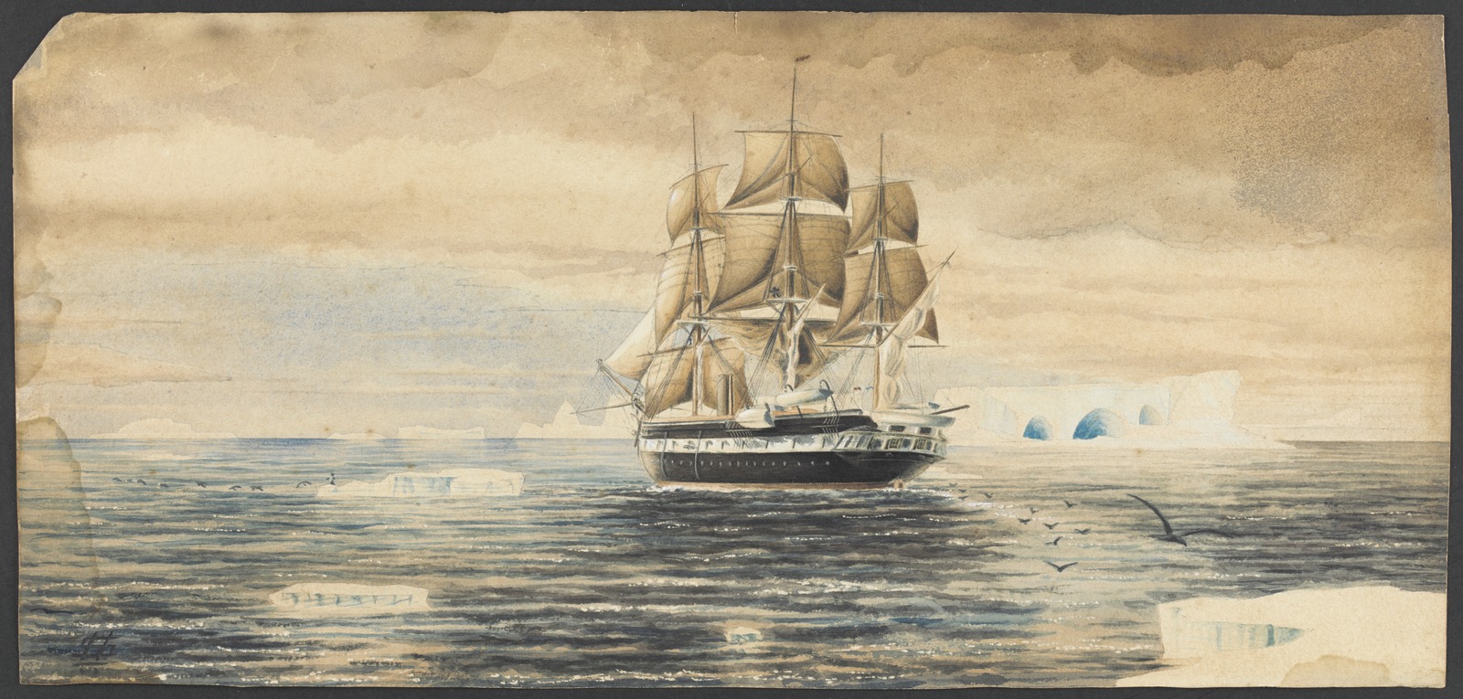 Painting of the HMS Challenger