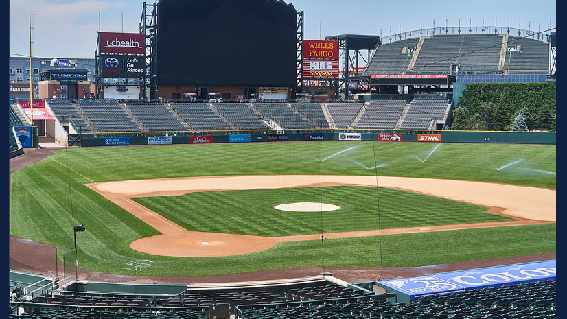 An empty Coors Field in Colorado. Photo by Jarrett Stewart via Flickr
