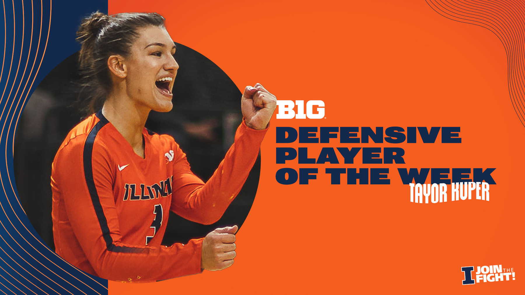 Defensive Player of the Week in the Big Ten Taylor Kuper