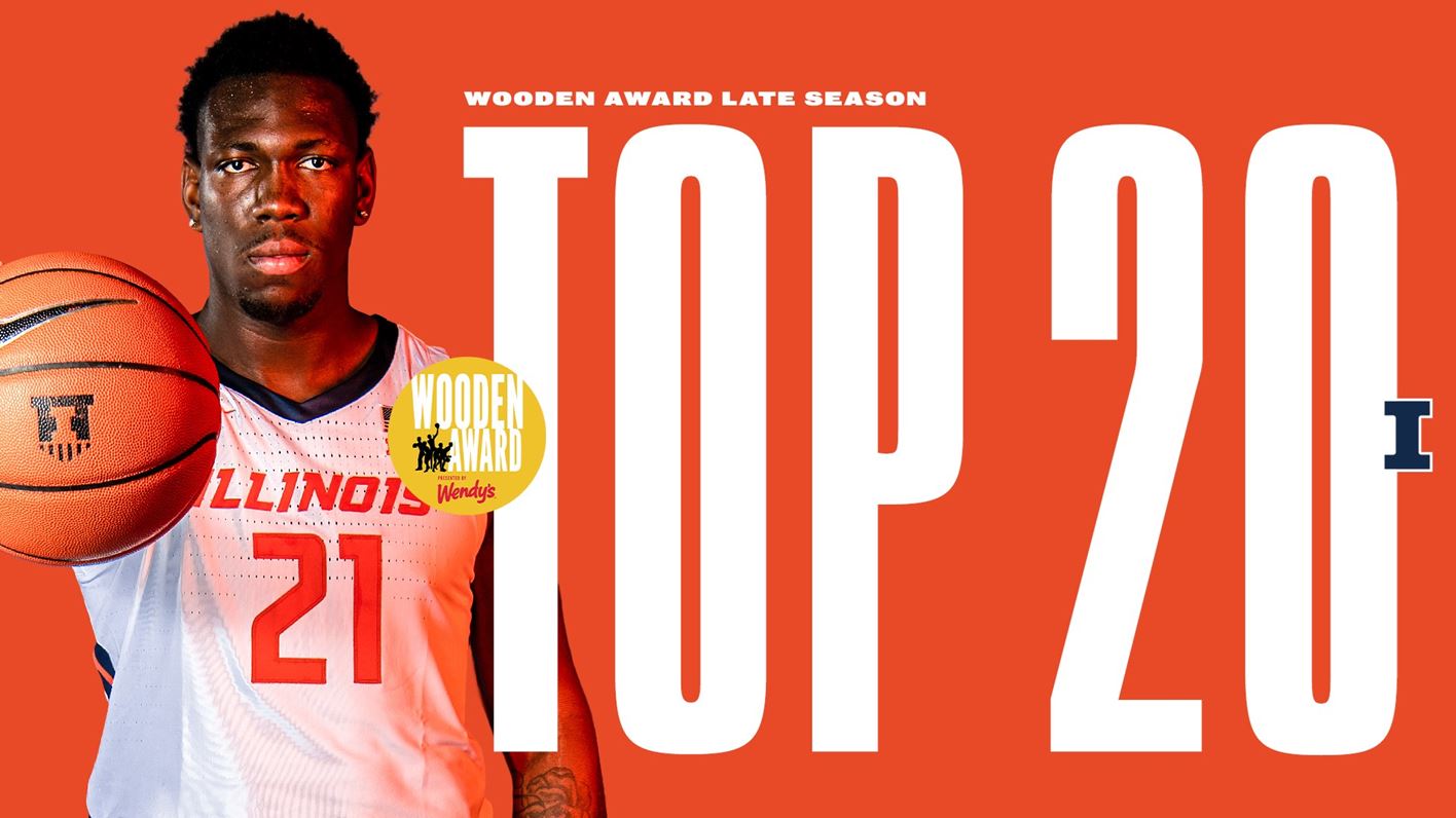 graphic reads: Wooden Award Late Season Top 20