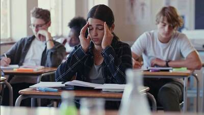 stock image of a student struggling in a classroom (Getty Images/Kobus Louw)