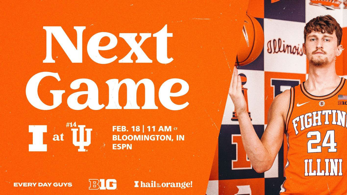 Matthew Mayer featured on a graphic promoting Saturday's game against Indiana