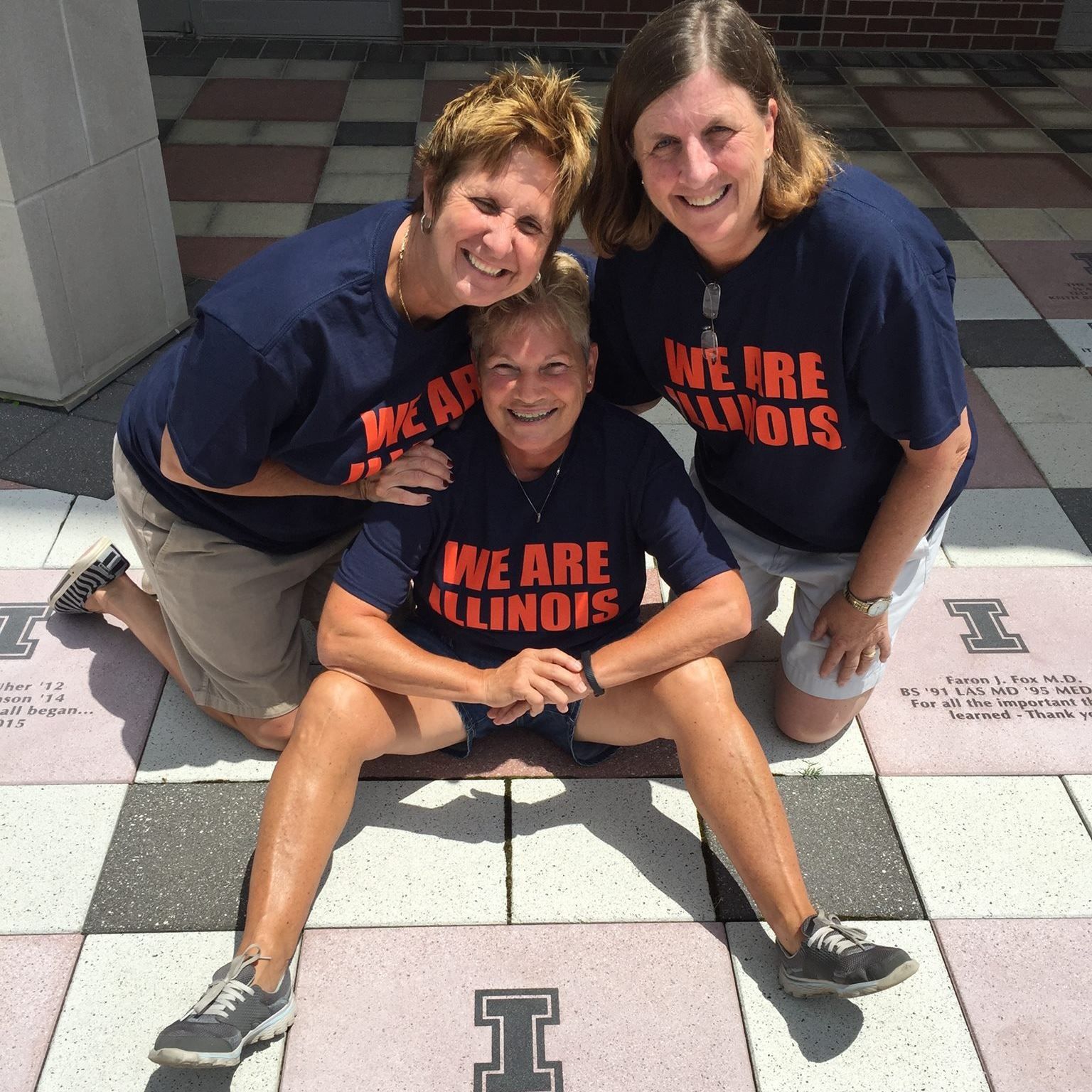 Image of former women's basketball players Marijo Dluzak (BA, 77 LAS), Susan Bonner (BS, 79 ALS), and Becky Beach (BS, 82 ALS)