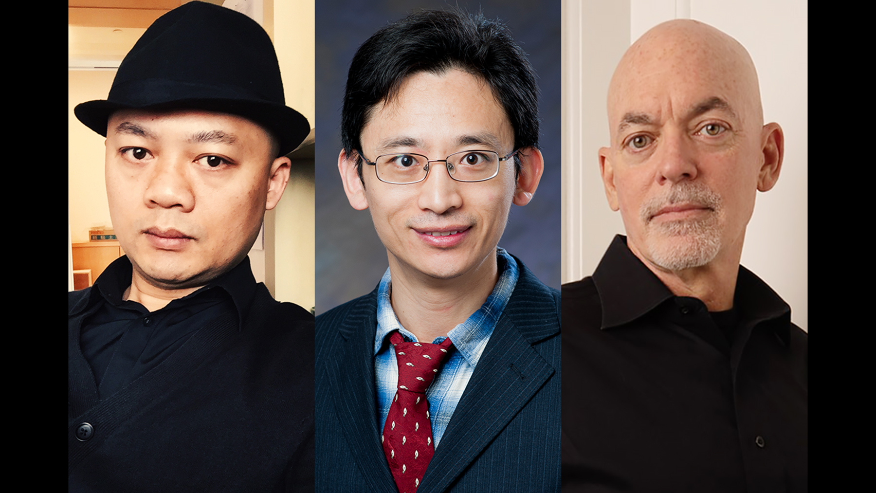 researchers Bin Jiang, Yi Lu and William Sullivan. Photos courtesy of subjects