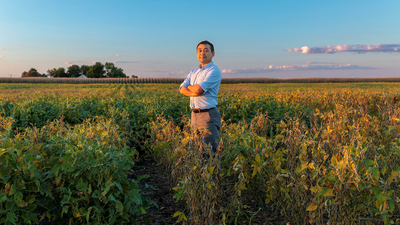 Professor Kaiyu Guan's new study presents a comprehensive approach to help the stakeholders within the agricultural industry 'speak the same language' when discussing greenhouse gas emissions.   Photo by Chris Brown Photography, courtesy of NCSA