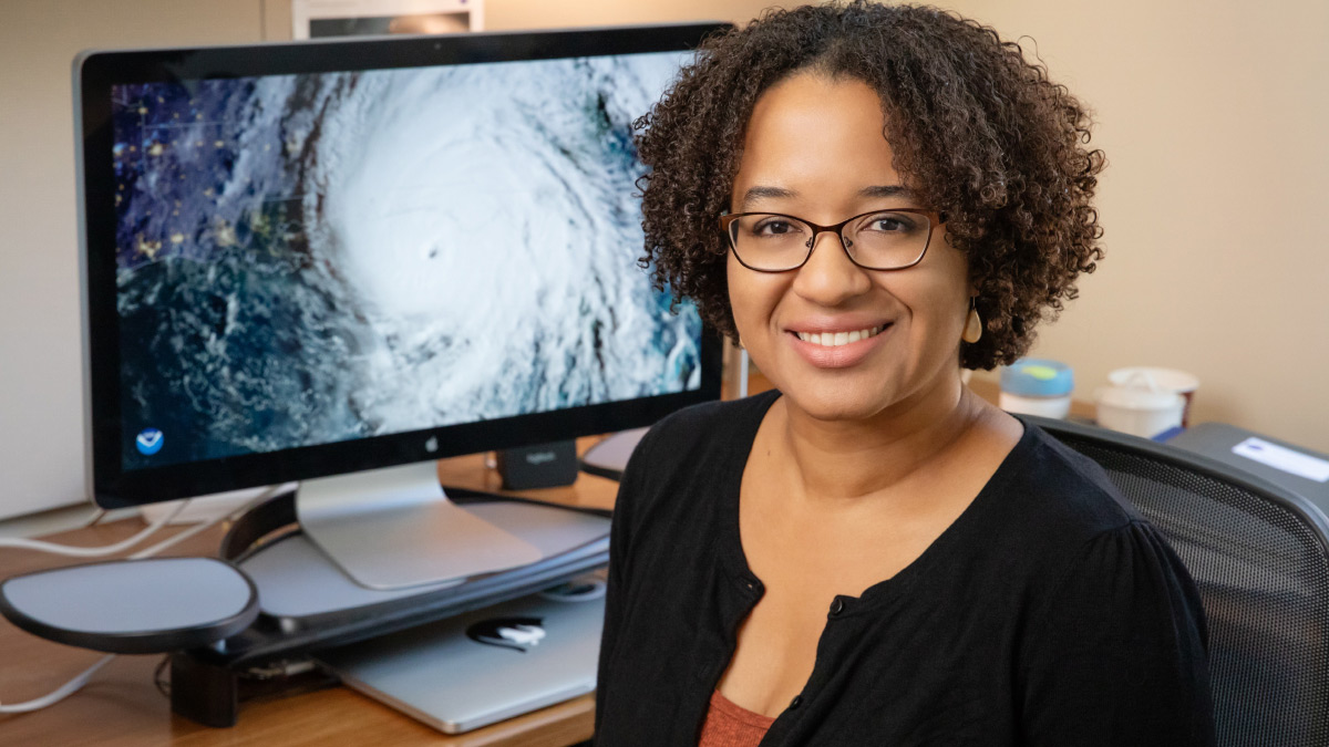 atmospheric sciences professor Deanne Hence.  Photo by L. Brian Stauffer