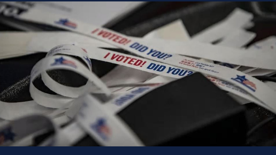 'I Voted. Did you?' bracelets