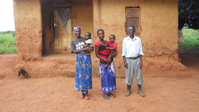 a family in Zambia