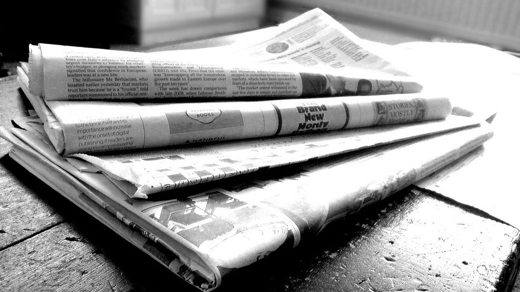newspapers via wiki commons