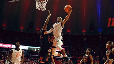 Trent Frazier shoots a layup against Maryland on Thursday night