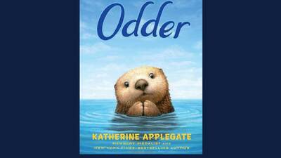 Cover of a winning selection, Odder, by Katherine Applegate. illus. by Charles Santoso