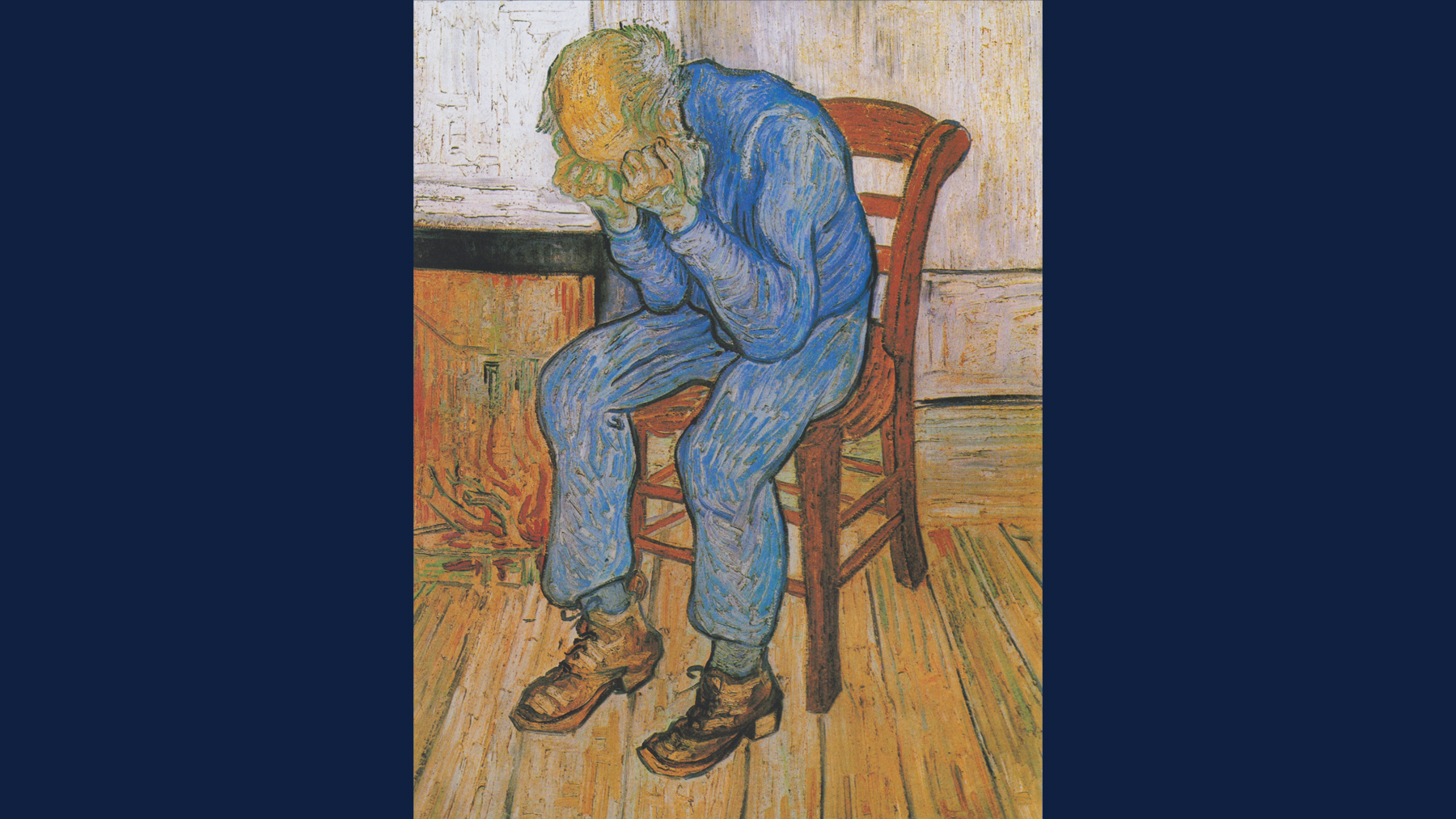 “Sorrowing Old Man (At Eternity’s Gate),” Vincent van Gogh, Public domain, via Wikimedia Commons