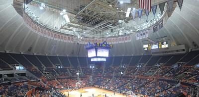 state farm center, wide shot of crowd