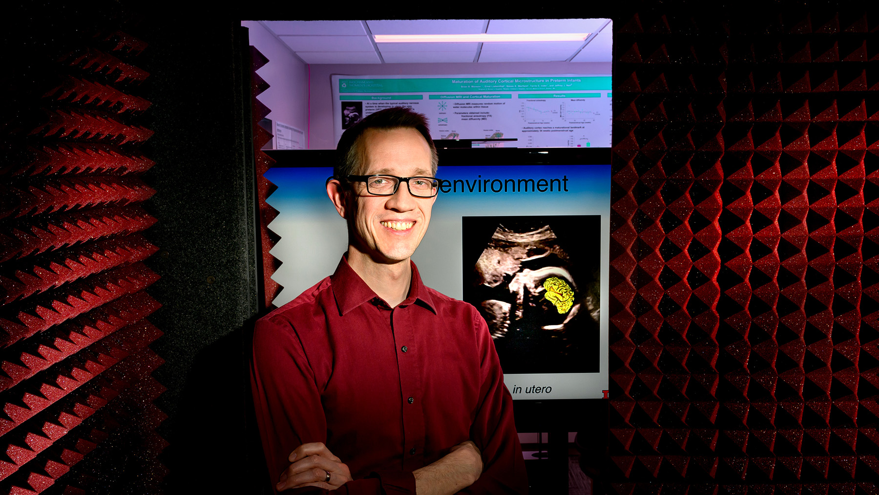 Speech and Hearing Science Professor Brian Monson. Photo by Fred Zwicky